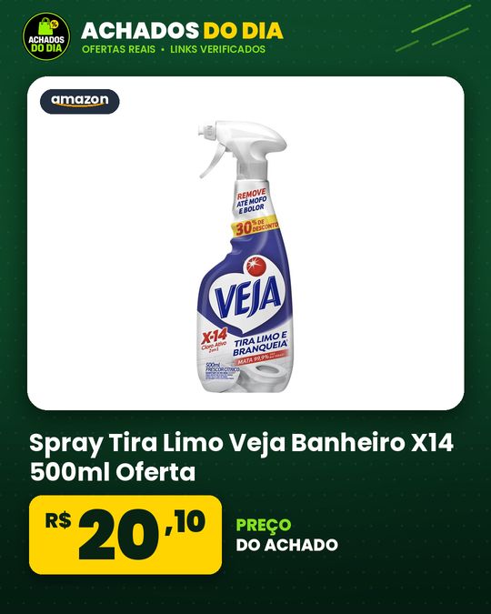 Spray Tira Limo Veja Banheiro X14 500ml Oferta