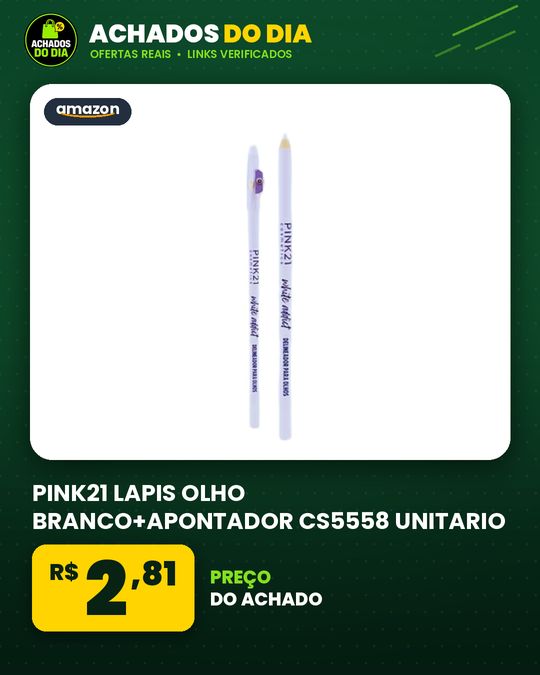 PINK21 LAPIS OLHO BRANCO+APONTADOR CS5558 UNITARIO