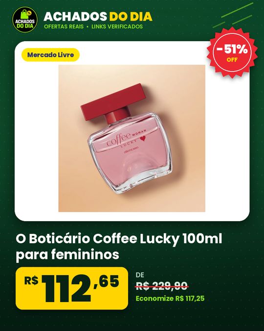 O Boticário Coffee Lucky 100ml para femininos