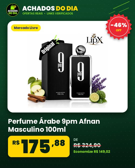 Perfume Árabe 9pm Afnan Masculino 100ml