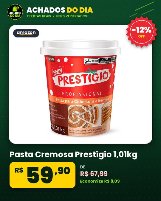 Pasta Cremosa Prestígio 1,01kg