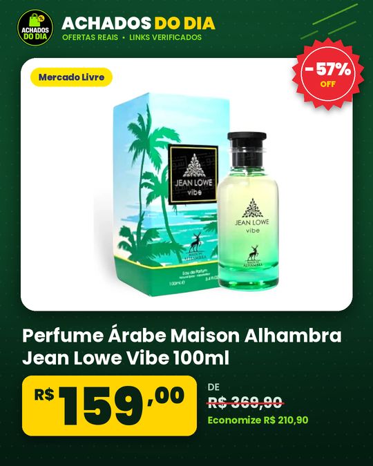 Perfume Árabe Maison Alhambra Jean Lowe Vibe 100ml