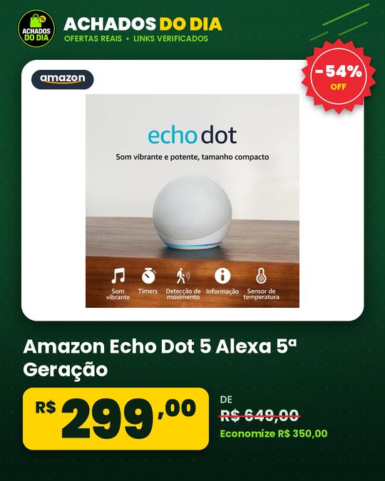 Amazon Echo Dot 5 Alexa 5ª Geração