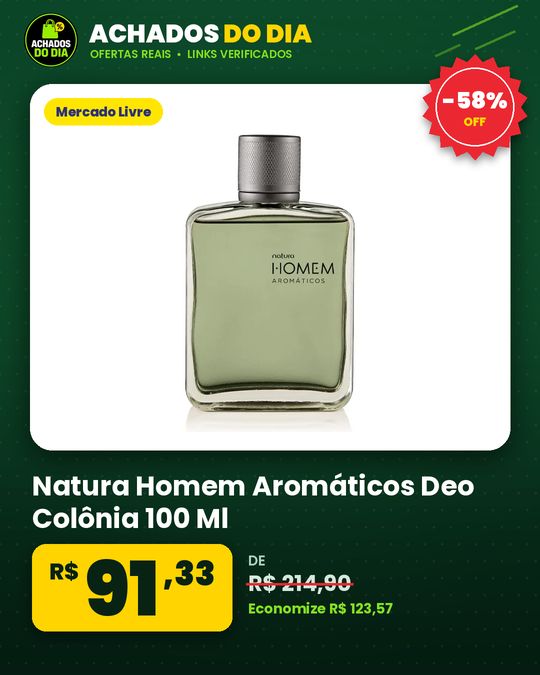 Natura Homem Aromáticos Deo Colônia 100 Ml