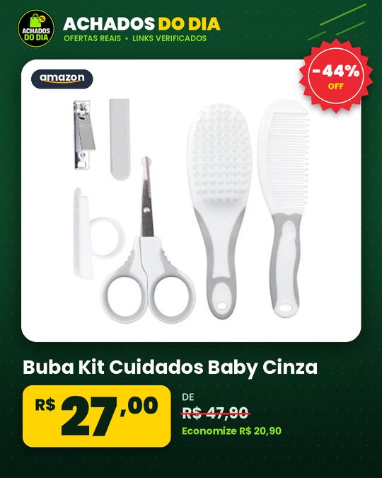Buba Kit Cuidados Baby Cinza