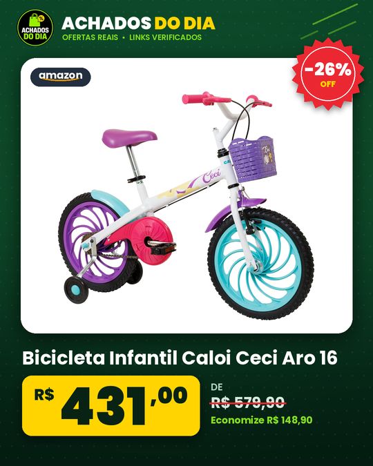 Bicicleta Infantil Caloi Ceci Aro 16