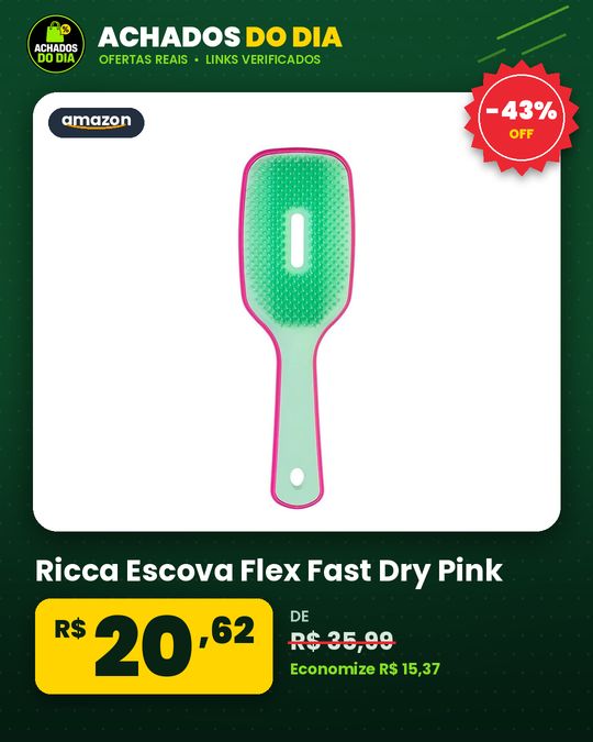 Ricca Escova Flex Fast Dry Pink