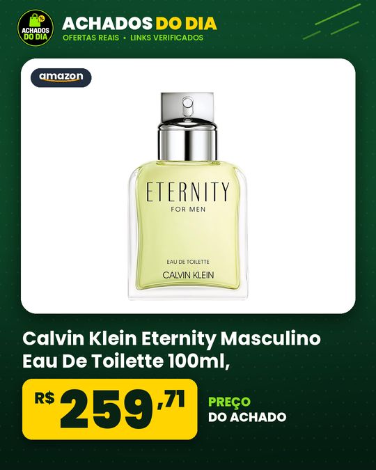 Calvin Klein Eternity Masculino Eau De Toilette 100ml,
