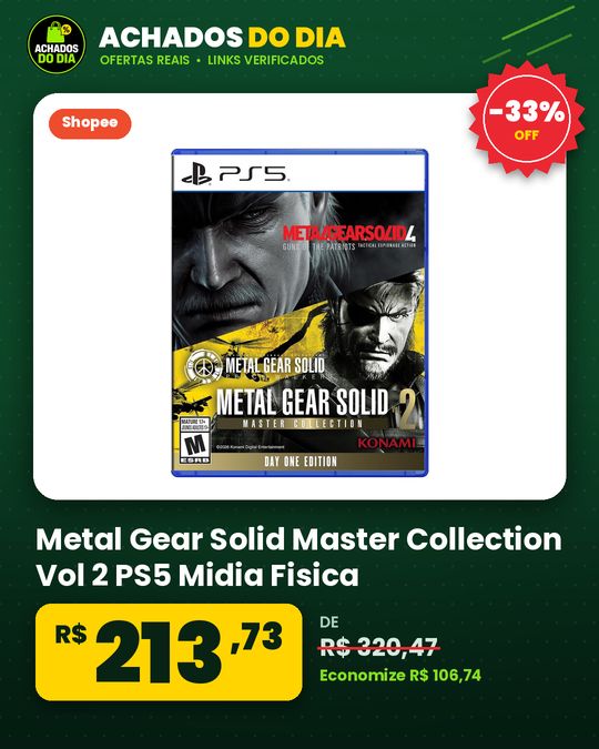 Metal Gear Solid Master Collection Vol 2 PS5 Midia Fisica