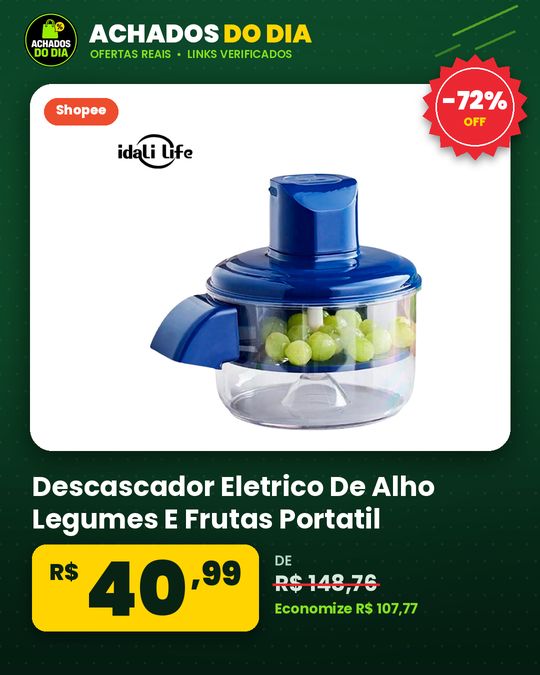Descascador Eletrico De Alho Legumes E Frutas Portatil Automatico Para Cozinha idali life