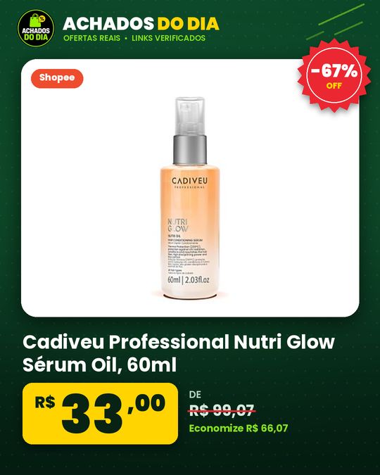 Cadiveu Professional Nutri Glow Sérum Oil - 60ml