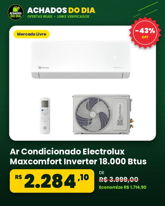 Ar Condicionado Electrolux Maxcomfort Inverter 18.000 Btus