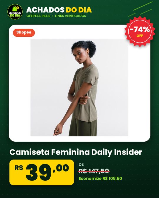 Camiseta Feminina Daily Insider