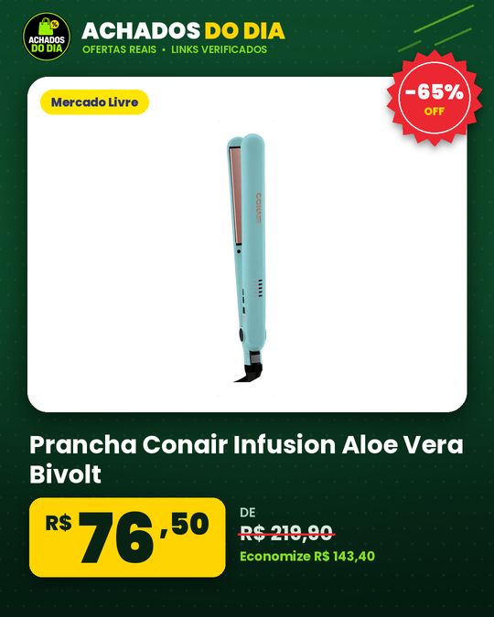 Prancha Conair Infusion Aloe Vera Bivolt