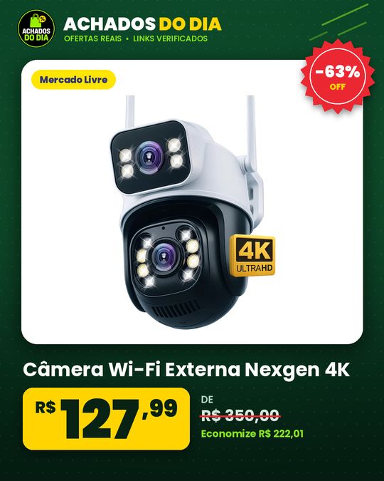Câmera Wi-Fi Externa Nexgen 4K