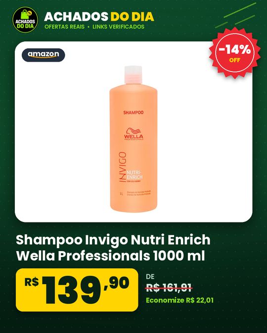Shampoo Invigo Nutri Enrich Wella Professionals 1000 ml
