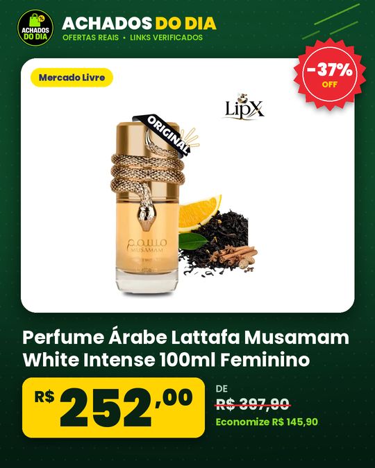 Perfume Árabe Lattafa Musamam White Intense 100ml Feminino