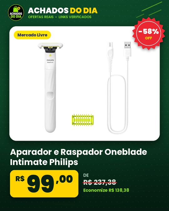 Aparador e Raspador Oneblade Intimate Philips