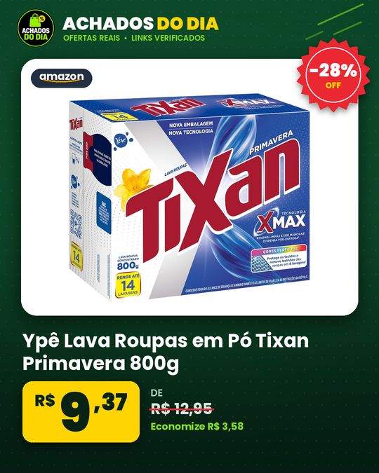 Ypê Lava Roupas em Pó Tixan Primavera 800g