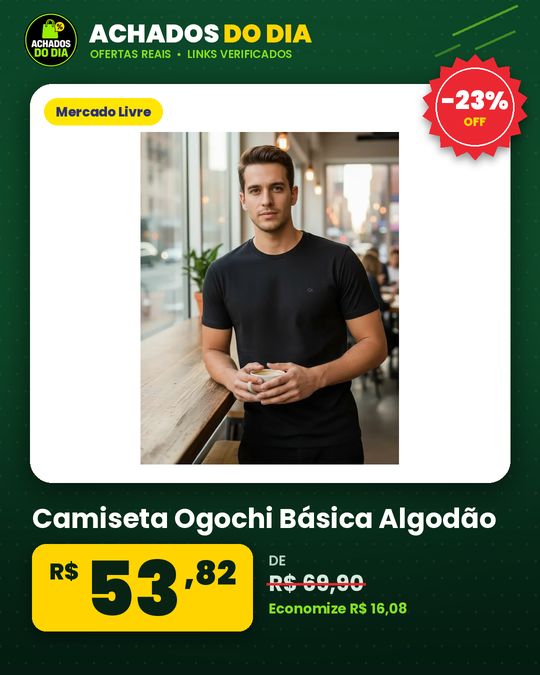 Camiseta Ogochi Básica Algodão