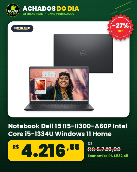 Notebook Dell 15 I15-I1300-A60P Intel Core i5-1334U Windows 11 Home