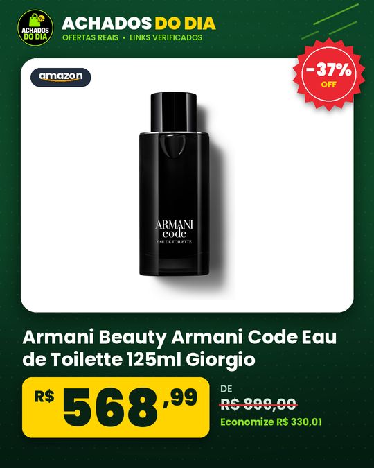 Armani Beauty Armani Code Eau de Toilette 125ml Giorgio Armani Perfume Masculino Refilável Fragrância Oriental Am
