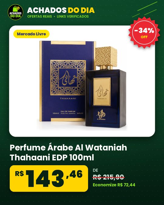Perfume Árabe Al Wataniah Thahaani EDP 100ml
