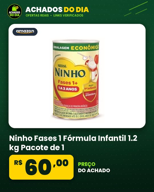 Ninho Fases 1 Fórmula Infantil 1.2 kg Pacote de 1