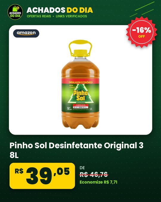 Pinho Sol Desinfetante Original 3 8L