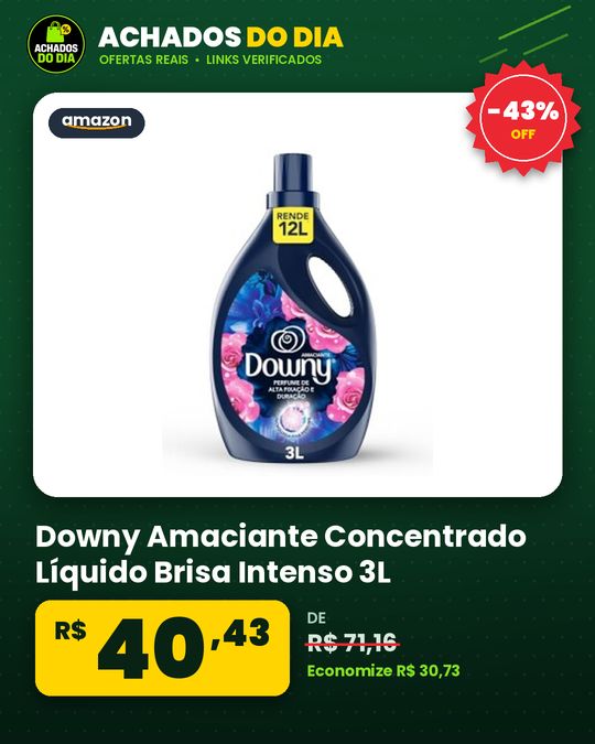 Downy Amaciante Concentrado Líquido Brisa Intenso 3L