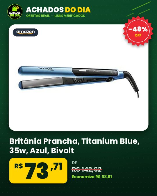 Britânia Prancha, Titanium Blue, 35w, Azul, Bivolt