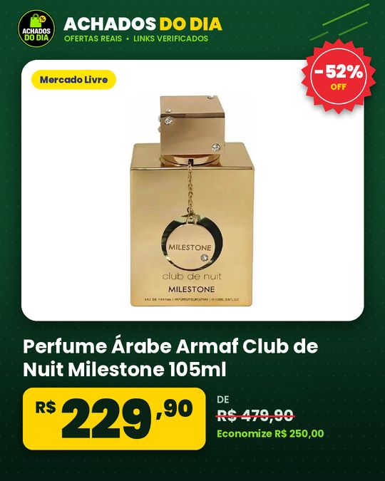 Perfume Árabe Armaf Club de Nuit Milestone 105ml