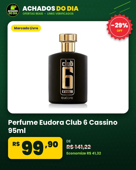 Perfume Eudora Club 6 Cassino 95ml