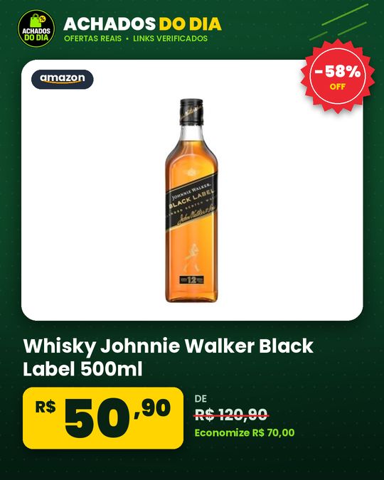 Whisky Johnnie Walker Black Label 500ml