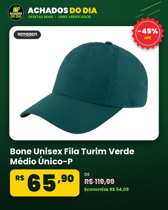 Bone Unisex Fila Turim Verde Médio Único-P