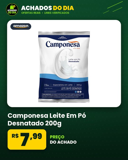 Camponesa - Leite Em Pó Desnatado 200g