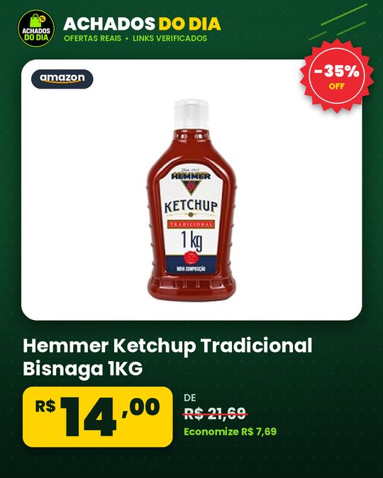 Hemmer Ketchup Tradicional Bisnaga 1KG
