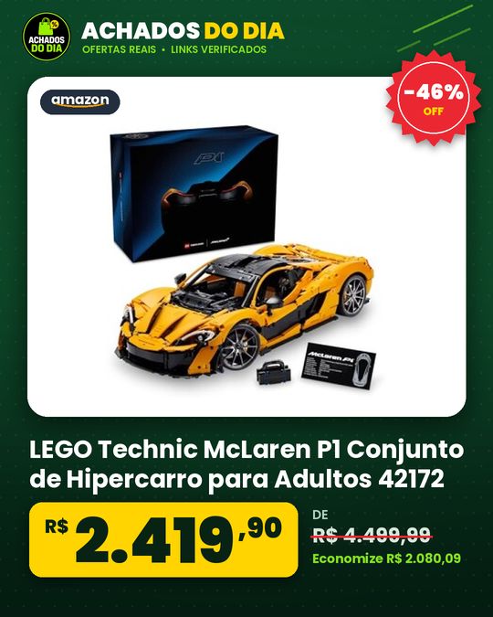 LEGO Technic McLaren P1 Conjunto de Hipercarro para Adultos 42172
