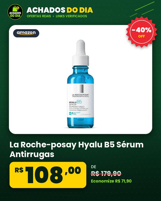 La Roche-posay Hyalu B5 Sérum Antirrugas, Reparador Redensificador, Rugas E Linhas Finas, Ácido Hialurônico