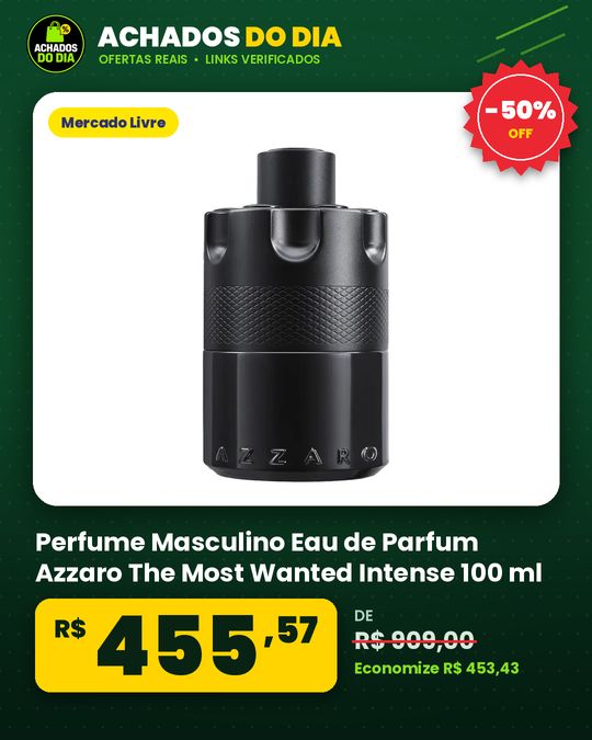 Perfume Masculino Eau de Parfum Azzaro The Most Wanted Intense 100 ml