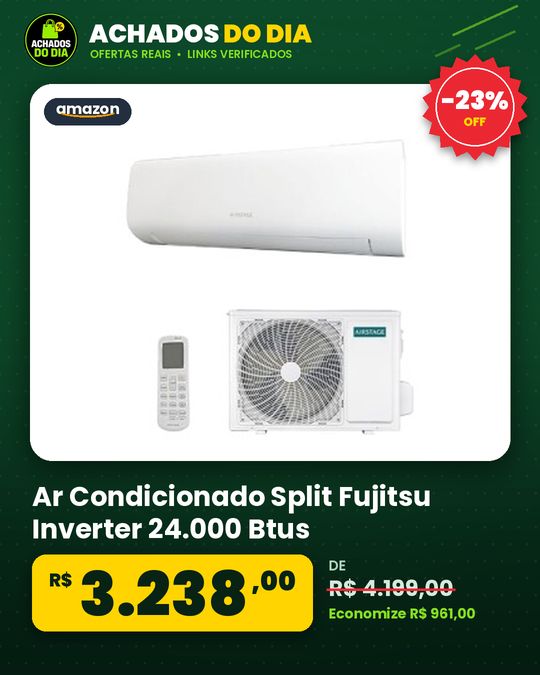 Ar Condicionado Split Fujitsu Inverter 24.000 Btus