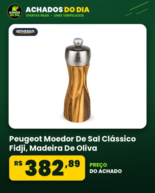 Peugeot Moedor De Sal Clássico Fidji, Madeira De Oliva