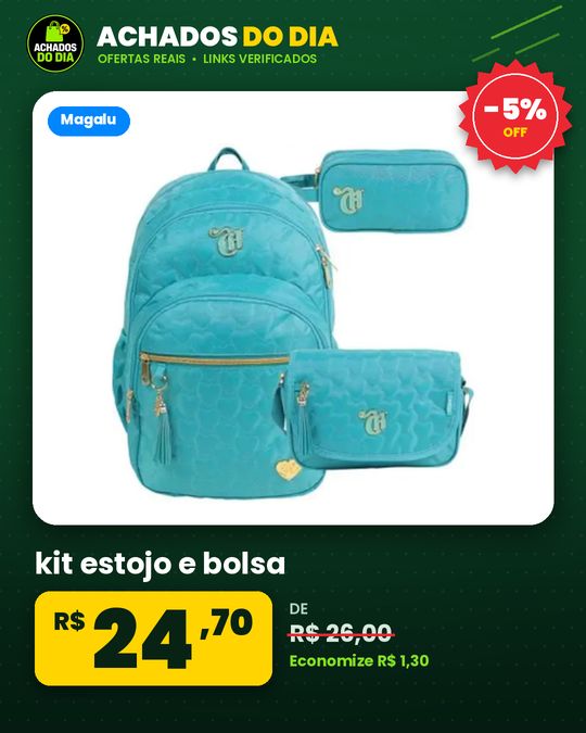 kit estojo e bolsa