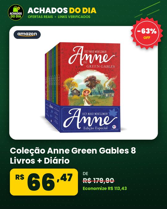 Coleção Anne Green Gables 8 Livros + Diário