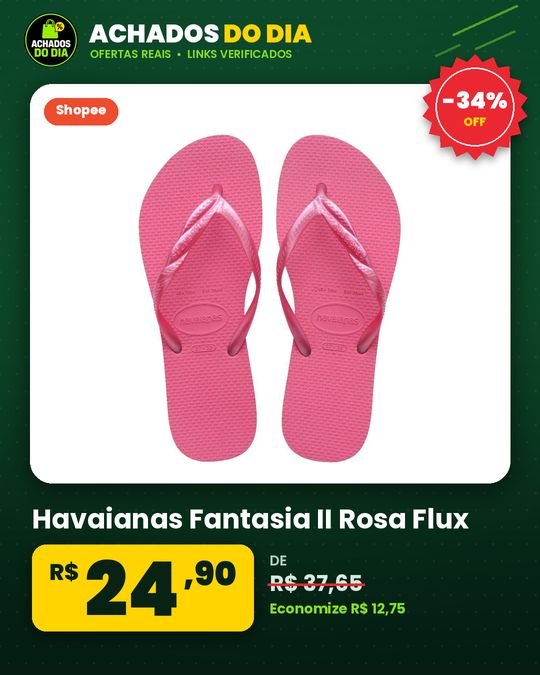 Havaianas Fantasia II Rosa Flux