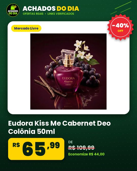 Eudora Kiss Me Cabernet Deo Colônia 50ml