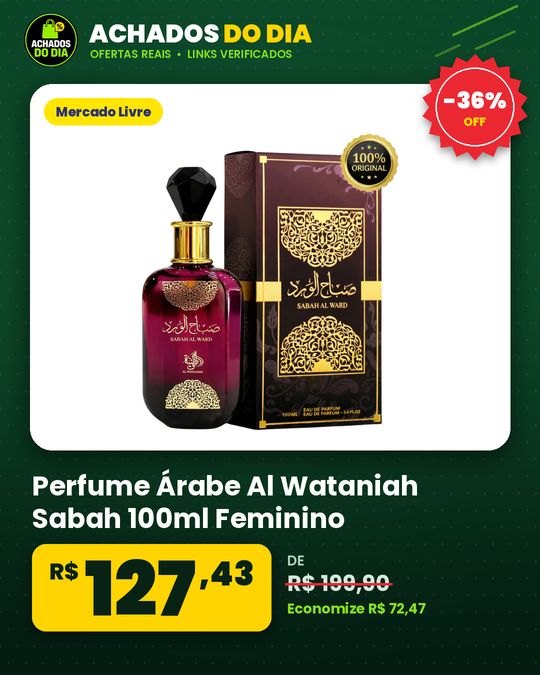 Perfume Árabe Al Wataniah Sabah 100ml Feminino
