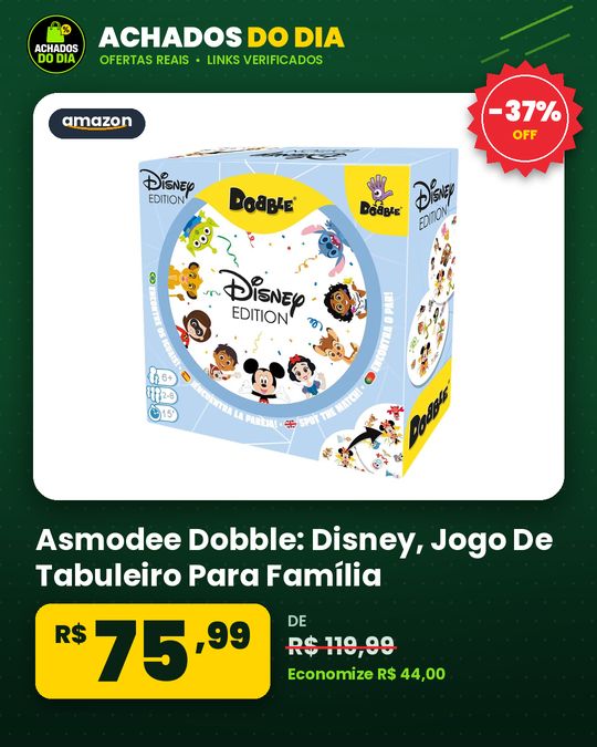 Asmodee, Dobble: Disney, Jogo De Tabuleiro Para Família