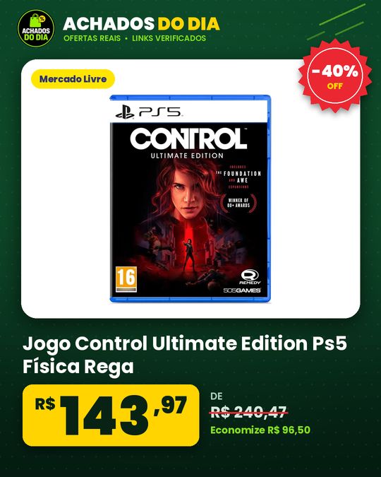 Jogo Control Ultimate Edition Ps5 Física Rega