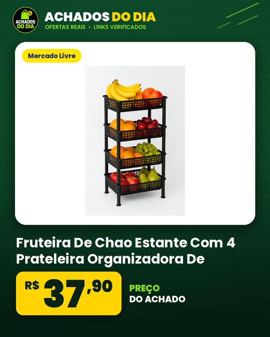 Fruteira De Chao Estante Com 4 Prateleira Organizadora De Plástico Modular Multiuso Para Cozinha Quarto Sapateira